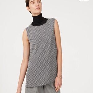 Club Monaco Houndstooth Sleeveless Top